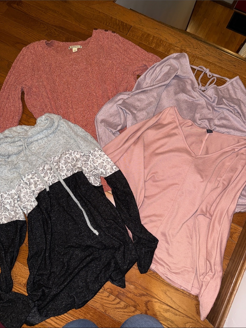 Mixed Women's Tops Bundle - Pink, Mauve, Gray, Black